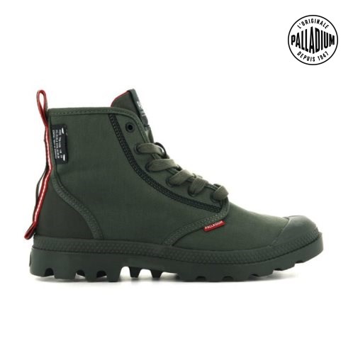 Bottes Palladium Pampa Dare 2 Survive Femme Vert Olive | FR FRK287P